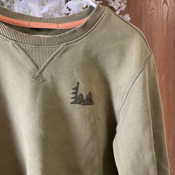 Men’s REI Olive Green Crewneck Sweater - Picture 2 of 8